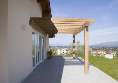 pergolato casa in legno biodimora